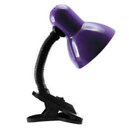Настольна лампа LMN095 фіолетова прищепка Lemanso