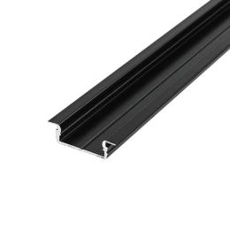 Профіль алюмінієвий BIOM врізний ЛПВ7B 7х16, чорний палка 2м (00-00021003)