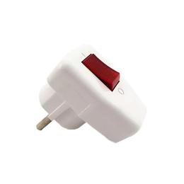 Вилка бокова з кнопкою з заземленням LMA002 Lemanso