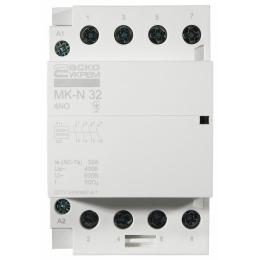 Контактор модульний на Din-рейку МК-N 4Р 220v 32А АскоУкрем