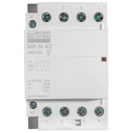 Контактор модульний на Din-рейку МК-N 2NO+2NC 220v 40А АскоУкрем