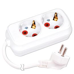 Мережевий подовжувач Horoz Electric 2 розетки з заземленням 3 м (200-203-201)