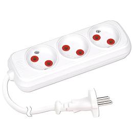 Мережевий подовжувач Horoz Electric 3 розетки без заземлення 2 м (200-302-303)