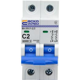 Автоматичний вимикач АСКО-УКРЕМ ВА-2017 2p 2A C (A0010170034)
