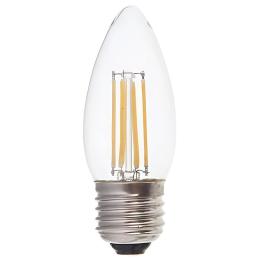 Лампа світлодіодна свічка C37 4W E27 2700K FILAMENT dimm LB-68 Feron