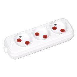 Колодка Horoz Electric 3 розетки без заземлення (200-300-303)