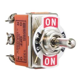 Тумблер 1322 ON-OFF-ON 3 положення 6 контакти  АскоУкрем A0140060006