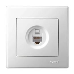 Розетка комп'ютерна біла LESYA Lezard 705-0202-139