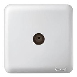 Розетка ТВ прохідна біла VIOLA Lezard 751-0200-129