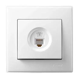 Телефонна розетка Lezard LESYA RJ11 4 контакту Біла (705-0202-137)