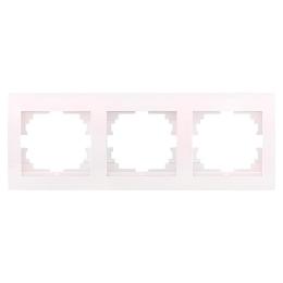 Рамка 3-на горизонтальна біла DERIY Lezard