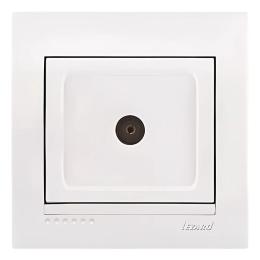 Розетка TV кінцева біла DERIY Lezard