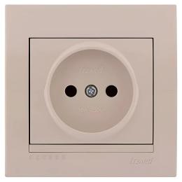 Розетка б/з крем DERIY Lezard 702-0303-121B