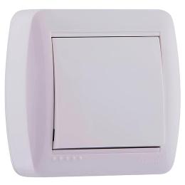 Вимикач 1кл наклад білий DEMET Lezard 711-0200-100