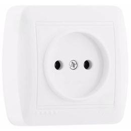 Розетка б/з наклад білий DEMET Lezard 711-0200-121