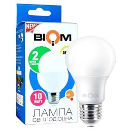 Свiтлодiодна лампа Biom BT-509 A60 10W E27 3000К матова (00-00001429)