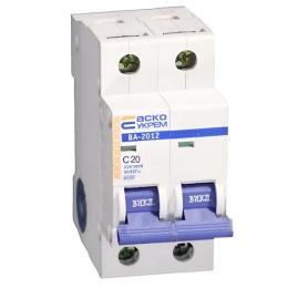Автоматический выключатель ВА-2012 20А 2п. АскоУкрем