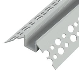 Профіль алюмінієвий BIOM LDP-133 прихований монтаж зовнішній кут 45х20 палка 2м (00-00021475)