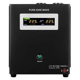 Джерело безперебійного живлення з правильною синусоїдою LogicPower 12V LPY-W-PSW-1000VA+ 700Вт 10A/20A (LP4144)