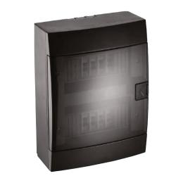 Щит зовнішній Horoz Electric на 8 автоматів чорний IP40 (600-001-800)