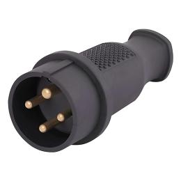 Вилка 3Р+Е IP44 Lezard( каучук) 332-0100-0201