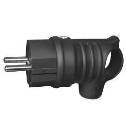 Вилка з ручкою 2Р+РЕ 16А Lezard( каучук) 106-0400-0109