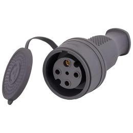 Силова розетка переносна 3Р+Е Lezard( каучук) 332-0100-0203