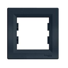 Рамка Schneider Asfora 1-місцева горизонтальна Антрацит (EPH5800221)