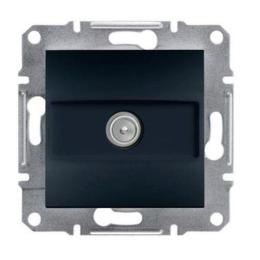 Розетка TV Schneider Asfora кінцева Антрацит (EPH3200171)