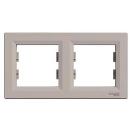 Рамка подвійна горизонтальна Schneider Asfora Бронза (EPH5800269)