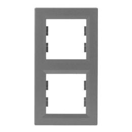 Рамка подвійна вертикальна Schneider Asfora Алюміній (EPH5810261)