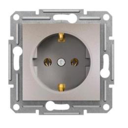 Розетка з заземленням Schneider Asfora Бронза (EPH2900169)