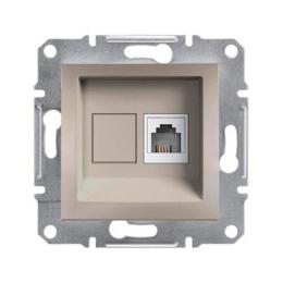 Розетка телефонна Schneider Asfora Бронза (EPH4100169)