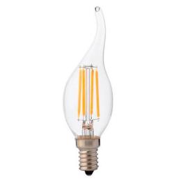 Лампа світлодіодна Horoz Electric Filament Flame-6 C37 Е14 6W 220V 4200K (001-014-0006)
