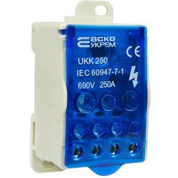 Розподільчий блок на DIN рейку JHUKK-250  АскоУкрем