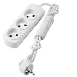 Мережевий подовжувач Lezard Letitia 3 розетки без заземлення, 3 м (721-0303-303)