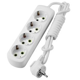 Мережевий подовжувач Lezard Letitia 4 розетки із заземленням, 3 м (721-0403-401)