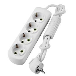 Мережевий подовжувач Lezard Letitia 4 розетки із заземленням, 5 м (721-0405-401)