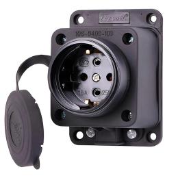 Розетка стаціонарна Lezard IP44 2P + E Каучук (106-0400-0103)