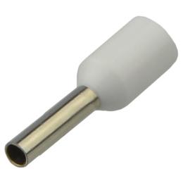 Наконечники НТ 1,0-08 білі (100шт) трубчаті ізольовані Аско Укрем (A0060010063)