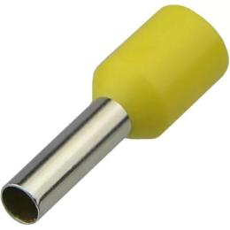 Наконечники НТ 1,0-08 жовті (100шт) трубчаті ізольовані Аско Укрем (A0060010084)
