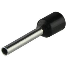 Наконечники НТ 1,5-12 чорні (100шт) трубчаті ізольовані Аско Укрем (A0060010128)