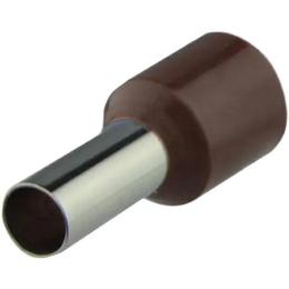 Наконечники НТ 10,0-12 коричневі (100шт) трубчаті ізольовані Аско Укрем (A0060010120)