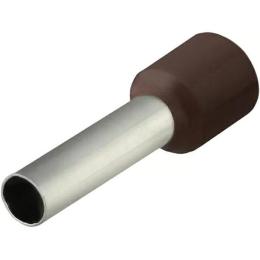 Наконечники НТ 10,0-18 коричневі (100шт) трубчаті ізольовані Аско Укрем (A0060010121)