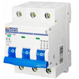 Автоматичний вимикач АСКО-УКРЕМ ВА-2017 3p 5А Тип B (A0010170062)