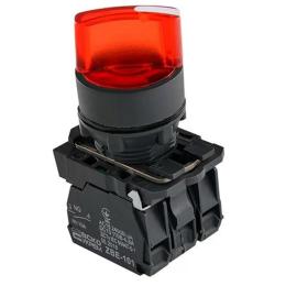 Кнопка TB5-AK124M5 червона поворотна 2-х поз. з підсвічуванням Аско Укрем (A0140010166)