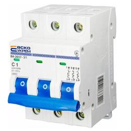 Автоматичний вимикач АСКО-УКРЕМ ВА-2017 3p 1A C (A0010170038)
