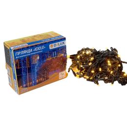Гірлянда DELUX ICICLE 108LED 2x1м 27 flash жовтий білий/білий шнур IP44 EN (90015177)
