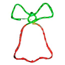 Гірлянда DELUX MOTIF Bell 50x35см 3 flash червоний/зелений IP44 EN (90012987)