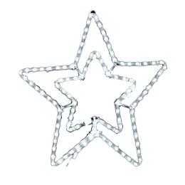 Гірлянда DELUX MOTIF Star 6 кон. 60x60см 13 flash білий IP44 EN (90012983)